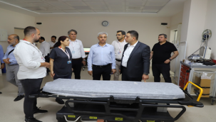 Müdür Solmaz Hilvan Devlet Hastanesinde incelemelerde bulundu