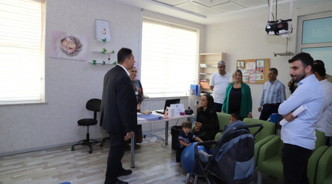 Sağlık Müdürü Solmaz Akçakale devlet hastanesini inceledi.