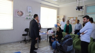 Sağlık Müdürü Solmaz Akçakale devlet hastanesini inceledi.