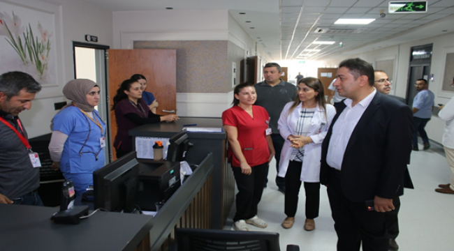 Sağlık Müdürü Solmaz Balıklıgöl Devlet Hastanesinde incelemelerde bulundu