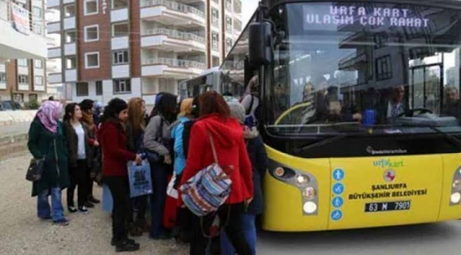 Şanlıurfa'da ulaşıma ücretlerine zam 