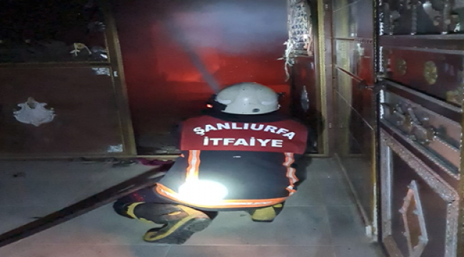 Urfa'da ev kundaklandı