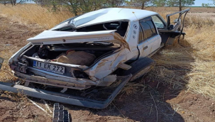 Viranşehir -Ceylanpınar yolunda kaza 1 yaralı