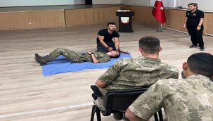 Askeri personele ilk yardım eğitimi verildi