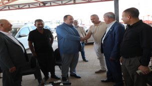 Başkan Ekinci Mesaiye Oto Galericiler Esnafını Ziyaret Ederek Başladı