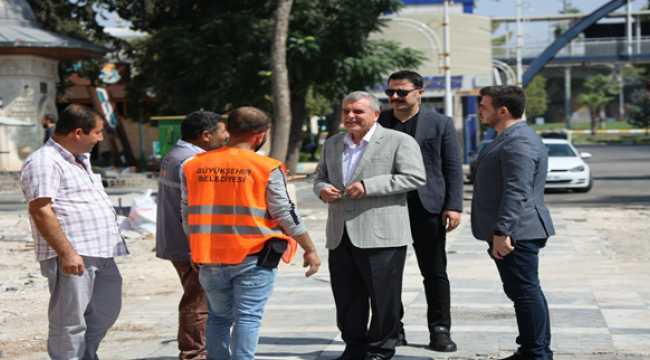 Büyükşehir'den Bahçelievler Mahallesinde Çevre Düzenlemesi