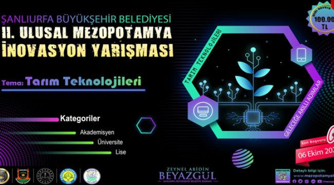 Büyükşehir'den Mezopotamya İnovasyon Yarışması 