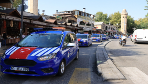 Büyükşehir Zabıtasından sirenler eşliğinde şehir turu