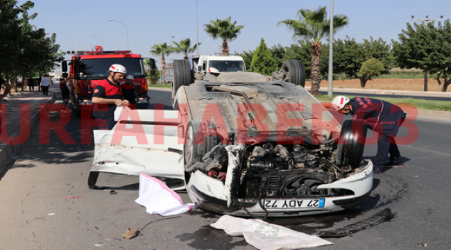 Haliliye'de trafik kazası, 1 yaralı