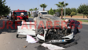 Haliliye'de trafik kazası, 1 yaralı