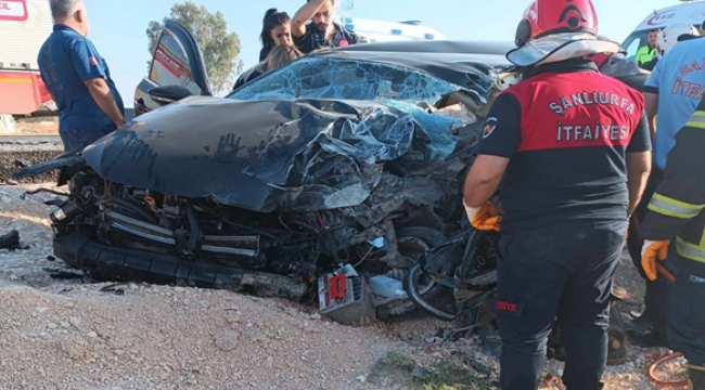 Şanlıurfa'da feci kaza, 1 ağır yaralı