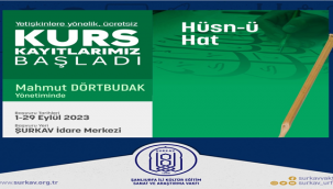 ŞURKAV Kurs Kayıtları Başladı 