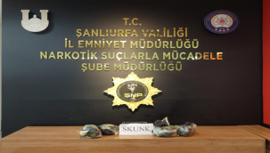 Urfa'da 2 kilo 950 gram skunk maddesi ele geçirildi