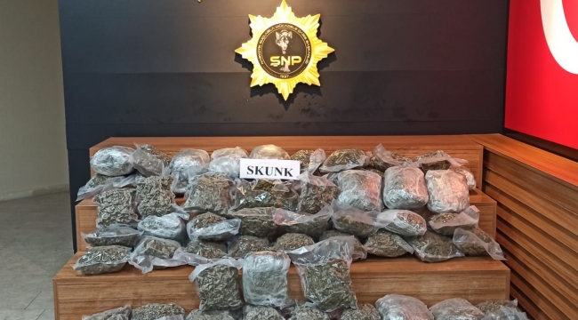 Urfa'da 30 kilo skunk ele geçirildi 
