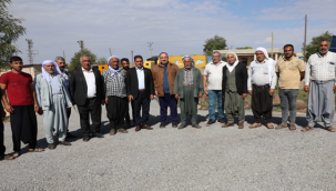 Başkan Ekinci kırsalda asfalt yol çalışmalarını inceledi