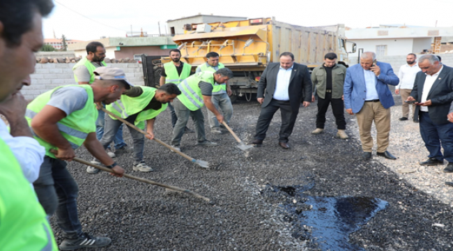 Başkan Ekinci Kırsalda Başlatılan Asfalt Çalışmalarını İnceledi