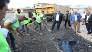 Başkan Ekinci Kırsalda Başlatılan Asfalt Çalışmalarını İnceledi
