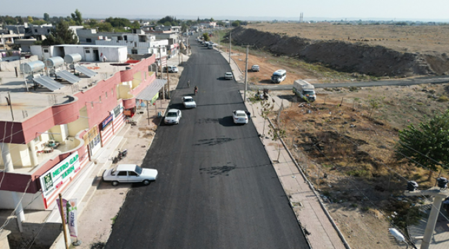 Büyükşehir'den Harran'da sıcak asfalt çalışması