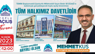 Eyyübiye'de toplu açılış töreni