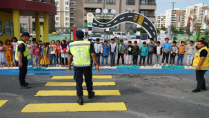 Haliliye trafik eğitim parkı ile minikler öğreniyor