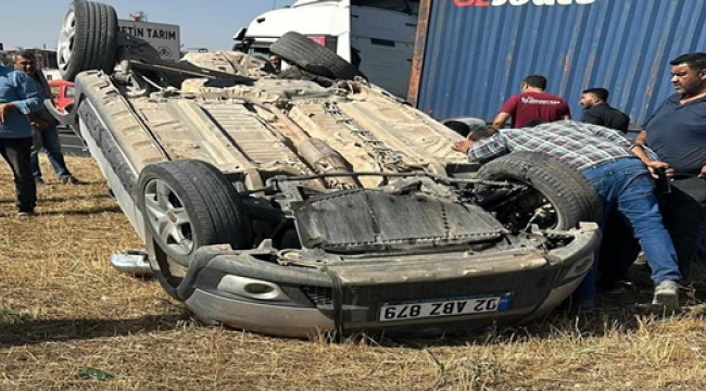 Şanlıurfa'da otomobil takla attı, 1 yaralı