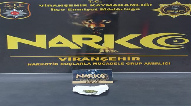 Şanlıurfa'da uyuşturucu operasyon, 3 gözaltı