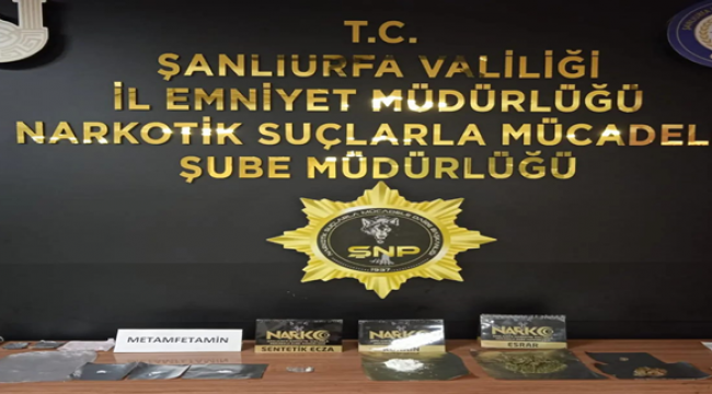Şanlıurfa'da uyuşturucu operasyon!