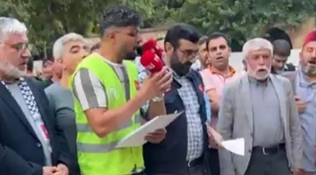 Şanlıurfa'dan Filistin'e destek 