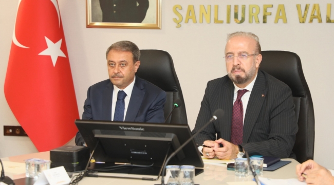 Şatıroğlu Urfa'daki TOKİ konutlarının alt yapı çalışmalarını değerlendirildi