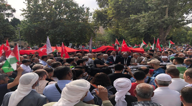 Urfa'da Filistin'e destek yürüyüşü