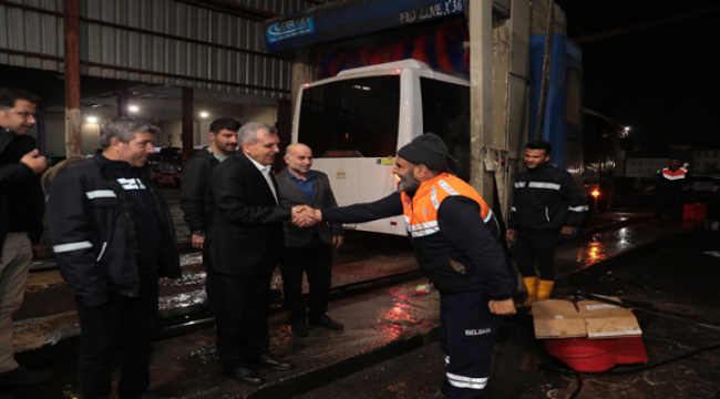 Başkan Beyazgül, Bel-San personelleriyle bir araya geldi