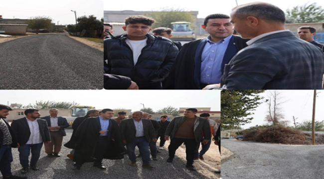Başkan Özyavuz Aralı'da Devam Eden Asfalt Çalışmalarını İnceledi