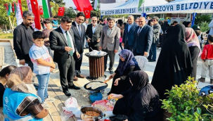 Bozova'da Filistin için hayır çarşısı kuruldu