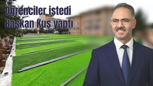 Eyyübiyeli Öğrenciler İstedi Başkan Kuş Yaptı