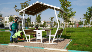 Haliliye Belediyesi İle üretilen banklar hizmete sunuluyor 