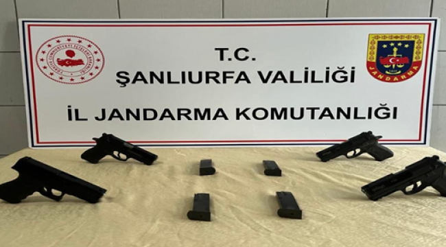 Harran'da otomobilde kaçak silah ve mermi ele geçirildi!