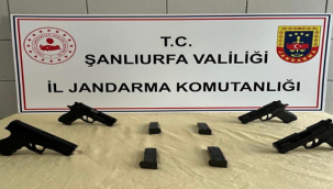 Harran'da otomobilde kaçak silah ve mermi ele geçirildi!