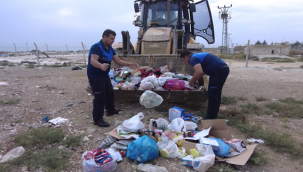 Harran'da Zabıta ekipleri tarihi geçmiş ürünlere el koyarak imha etti