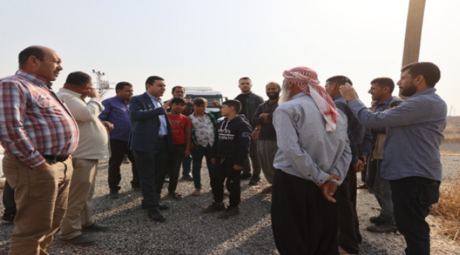 Harran Kırsalında asfaltlama çalışmaları devam ediyor