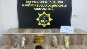 Şanlıurfa'da 1 kilo 800 gram skunk ele geçirildi