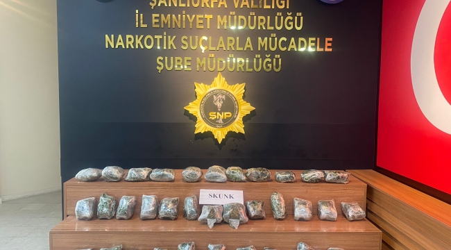 Şanlıurfa'da çok sayıda uyuşturucu ele geçirildi