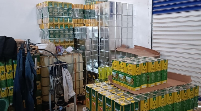 Şanlıurfa'da  sahte zeytinyağı operasyonu, 1 gözaltı 
