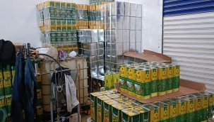 Şanlıurfa'da  sahte zeytinyağı operasyonu, 1 gözaltı 