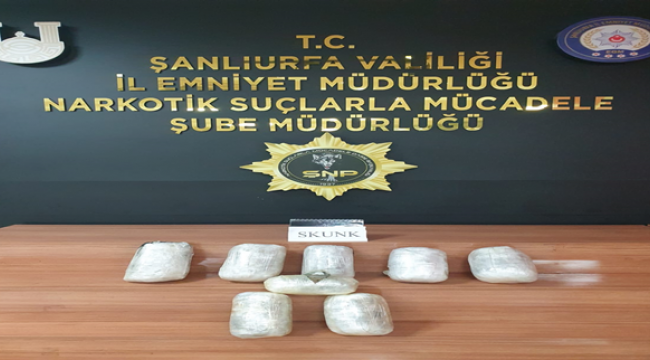 Şanlıurfa'da uyuşturucu operasyonu, 1 gözaltı