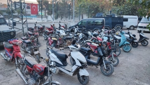 Urfa'da çok sayıda çalıntı motosiklet ele geçirildi 