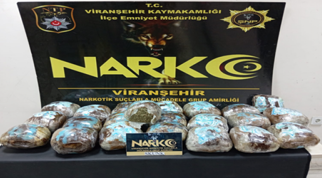 Viranşehir'de uyuşturucu operasyonu, 2 gözaltı