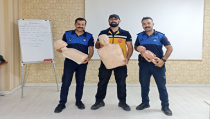 Zabıtalara ilk yardım eğitimi verildi