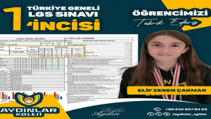 Aydınlar koleji deneme sınavında Türkiye birincisi