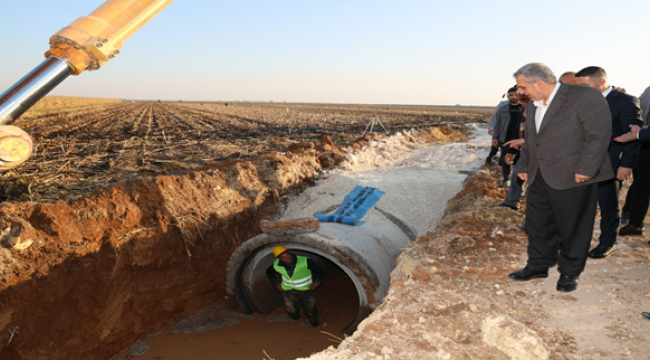 Başkan Beyazgül, Suruç'ta Alt Yapı Çalışmamalarını İnceledi