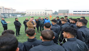 Başkan Ekinci'den Lider Viranşehir Belediyespor'a moral ziyareti